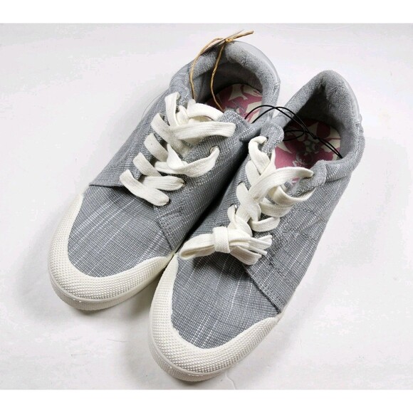 Roxy Women's Pierview Canvas Low Top Sneakers Shoes Size 9 - Picture 1 of 6